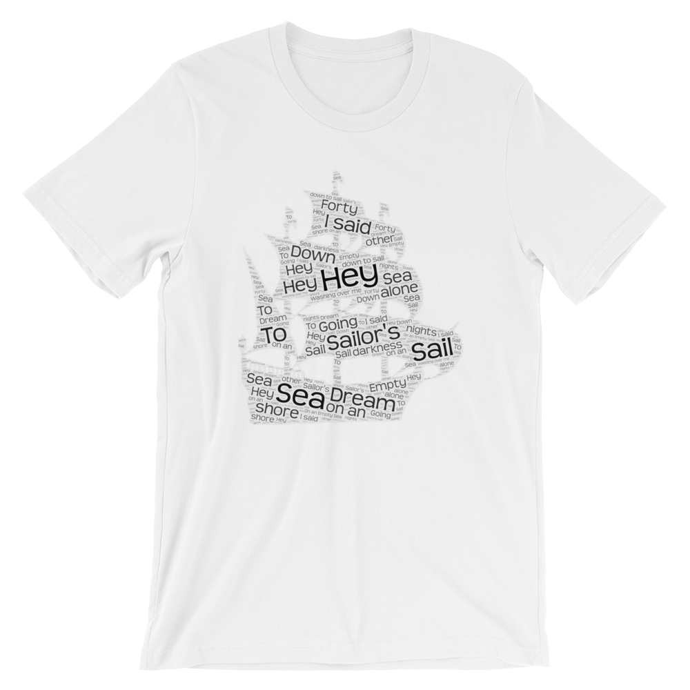 Sailor's Dream "Word Cloud" Unisex T-Shirt Apparel